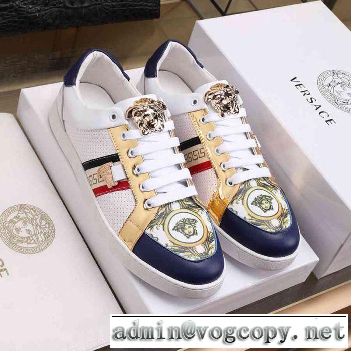 人気ストリートブランド新品 2019年最新ファッション ヴェルサーチ VERSACE カジュアルシューズ