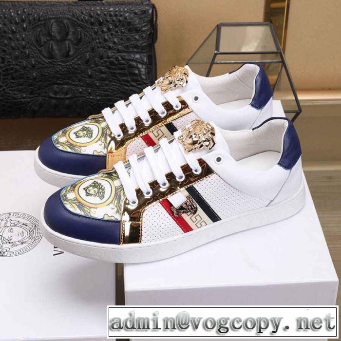 人気ストリートブランド新品 2019年最新ファッション ヴェルサーチ VERSACE カジュアルシューズ