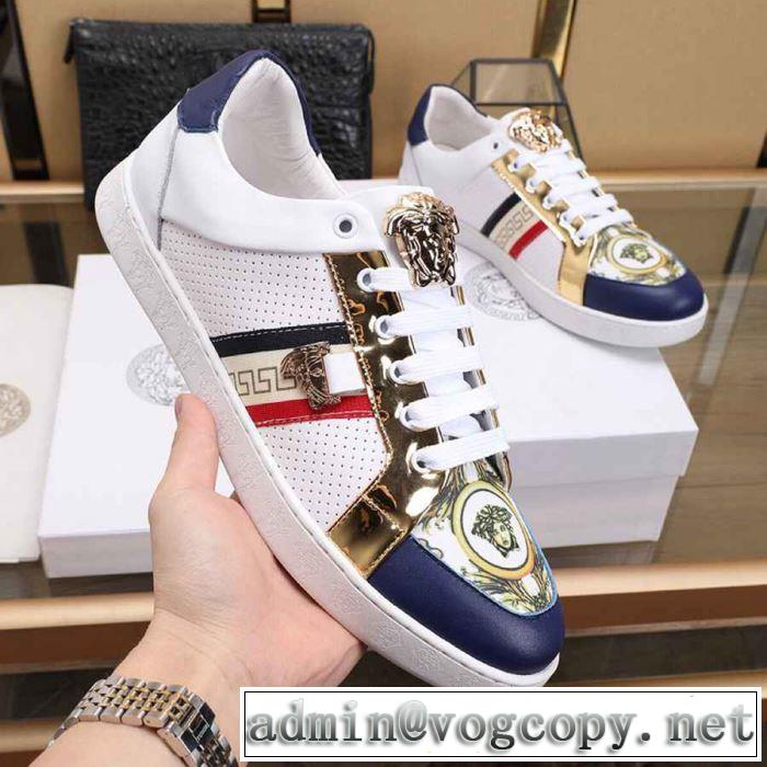 人気ストリートブランド新品 2019年最新ファッション ヴェルサーチ VERSACE カジュアルシューズ