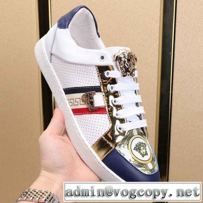 人気ストリートブランド新品 2019年最新ファッション ヴェルサーチ VERSACE カジュアルシューズ