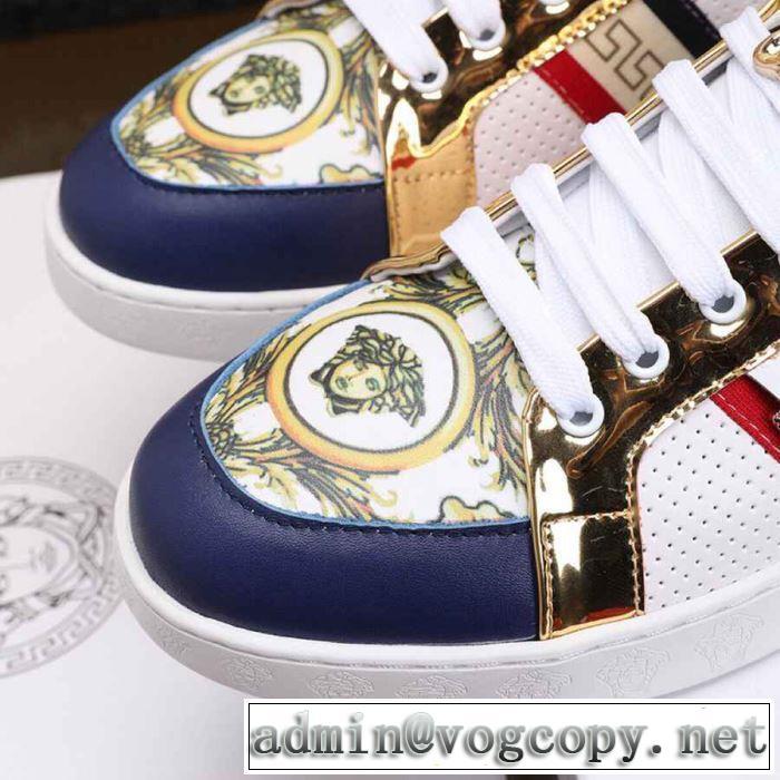 人気ストリートブランド新品 2019年最新ファッション ヴェルサーチ VERSACE カジュアルシューズ