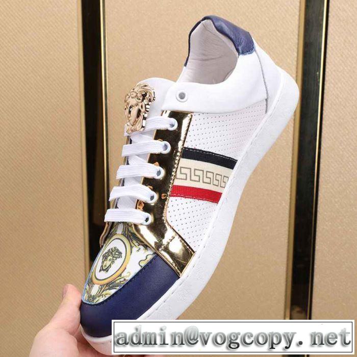 人気ストリートブランド新品 2019年最新ファッション ヴェルサーチ VERSACE カジュアルシューズ