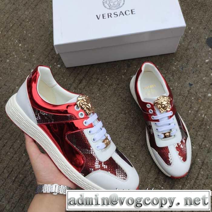 2019秋冬人気色おすすめ ヴェルサーチ人気ブランドの新作秋冬トレンド VERSACE ランニングシューズ 秋トレンドの新定番