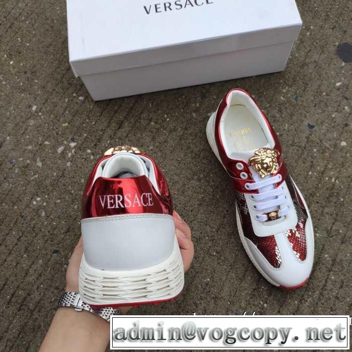 2019秋冬人気色おすすめ ヴェルサーチ人気ブランドの新作秋冬トレンド VERSACE ランニングシューズ 秋トレンドの新定番