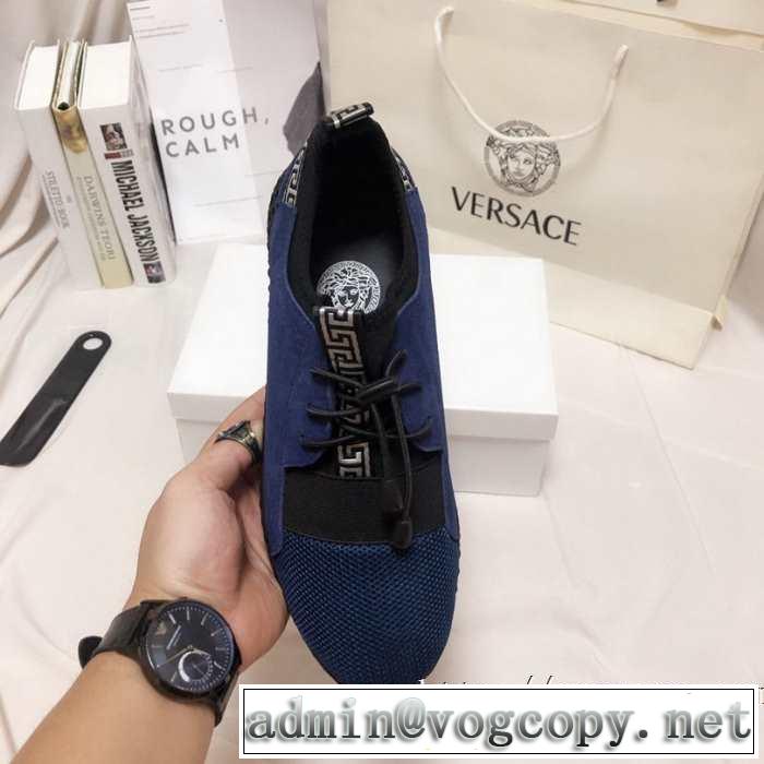 VERSACE  着心地もなめらかで快適 ヴェルサーチ最重要！2019秋冬トレンド ランニングシューズ 最新トレンドコーデおすすめ