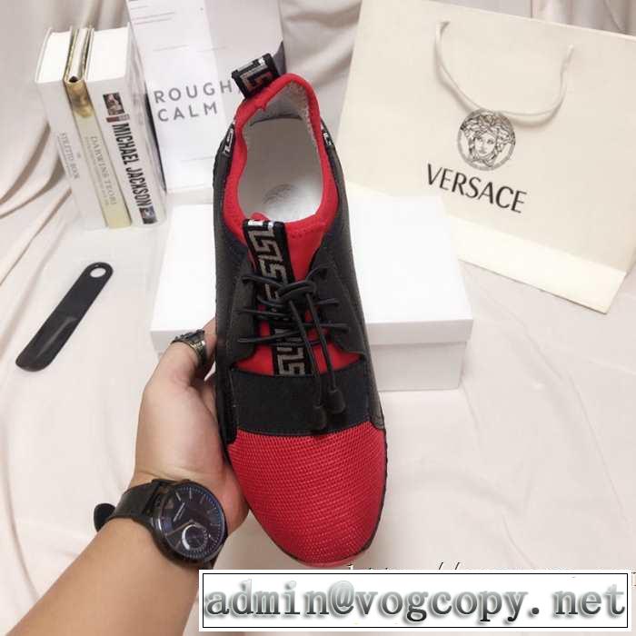 機能性が良くブランド新品 ヴェルサーチVERSACE  2019-2020秋冬のファッション ランニングシューズ 使いやすさのトレンド