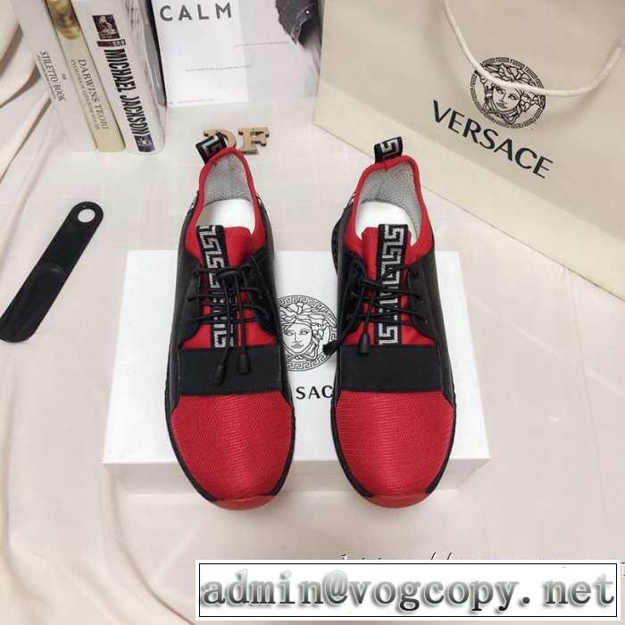 機能性が良くブランド新品 ヴェルサーチVERSACE  2019-2020秋冬のファッション ランニングシューズ 使いやすさのトレンド