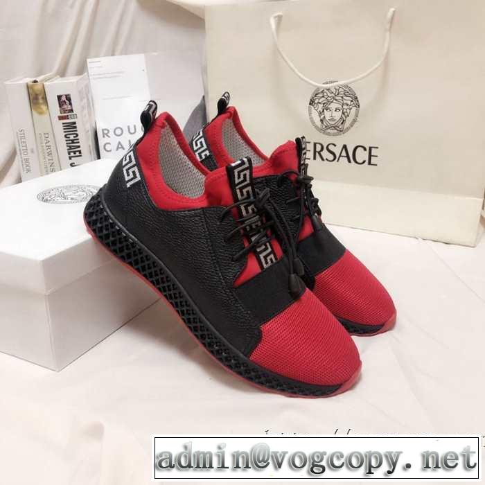 機能性が良くブランド新品 ヴェルサーチVERSACE  2019-2020秋冬のファッション ランニングシューズ 使いやすさのトレンド