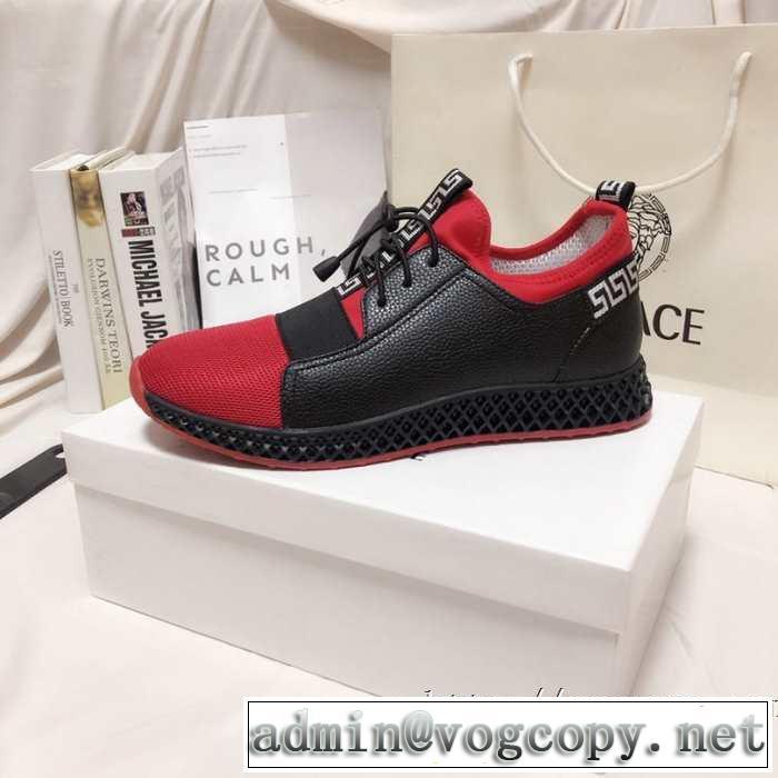 機能性が良くブランド新品 ヴェルサーチVERSACE  2019-2020秋冬のファッション ランニングシューズ 使いやすさのトレンド