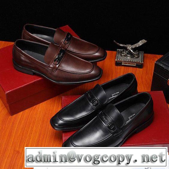 FERRAGAMO2019春夏の大注目トレンド 2色可選 革靴 サルヴァトーレフェラガモ キレイめ感が強い