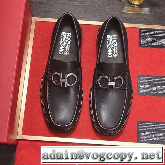  FERRAGAMO ビジネスシューズ 2019春夏トレンドアイテム 大胆にデザインオシャレ新品サルヴァトーレフェラガモ