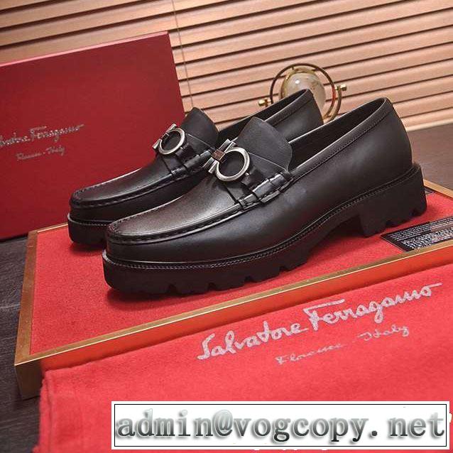 FERRAGAMO ビジネスシューズ 2019春夏トレンドアイテム 大胆にデザインオシャレ新品サルヴァトーレフェラガモ