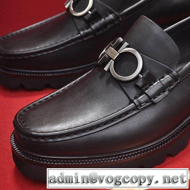 FERRAGAMO ビジネスシューズ 2019春夏トレンドアイテム 大胆にデザインオシャレ新品サルヴァトーレフェラガモ