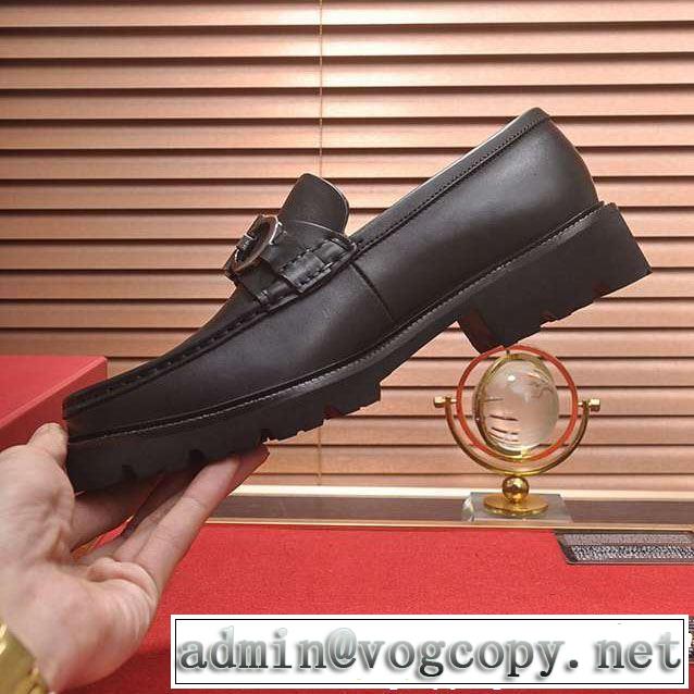 FERRAGAMO ビジネスシューズ 2019春夏トレンドアイテム 大胆にデザインオシャレ新品サルヴァトーレフェラガモ