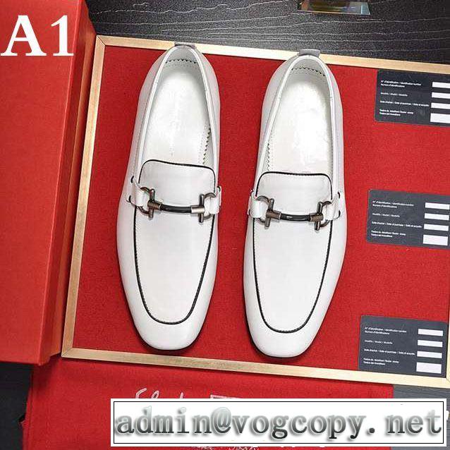 3色可選サルヴァトーレフェラガモ大人っぽく着こなし ビジネスシューズ FERRAGAMO 毎年トレンドアイテムが出る