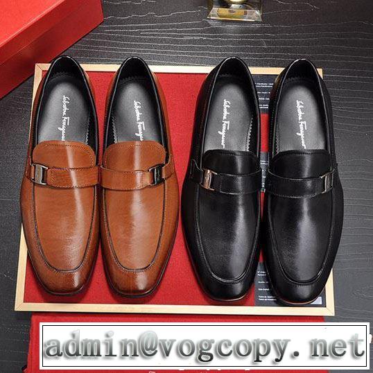  サルヴァトーレフェラガモ 今期注目のブランドトレンド FERRAGAMO ビジネスシューズ  2色可選