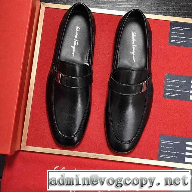 サルヴァトーレフェラガモ 今期注目のブランドトレンド FERRAGAMO ビジネスシューズ  2色可選