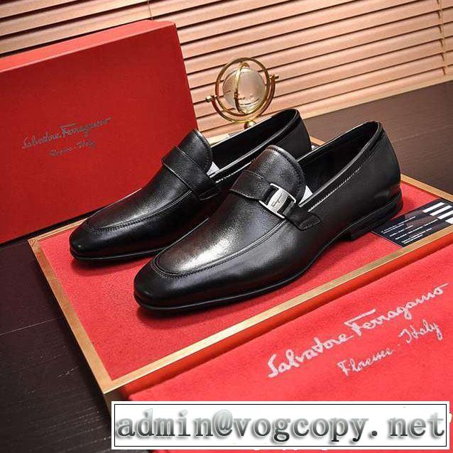 サルヴァトーレフェラガモ 今期注目のブランドトレンド FERRAGAMO ビジネスシューズ  2色可選