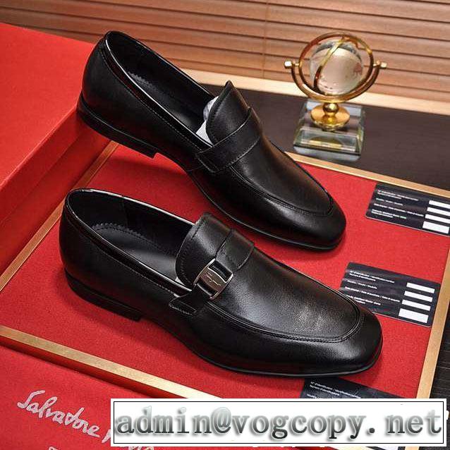 サルヴァトーレフェラガモ 今期注目のブランドトレンド FERRAGAMO ビジネスシューズ  2色可選