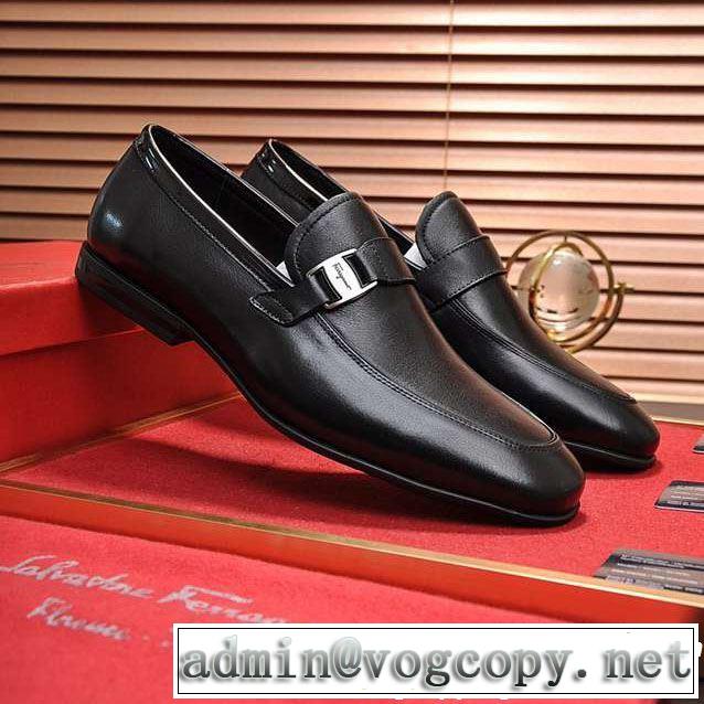 サルヴァトーレフェラガモ 今期注目のブランドトレンド FERRAGAMO ビジネスシューズ  2色可選
