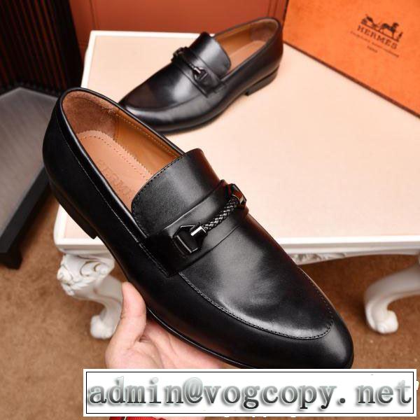 HERMES 2019限定 男性に人気  ビジネスシューズ エルメス新作限定めっちゃ綺麗色