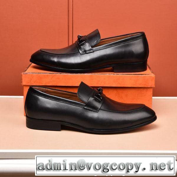 HERMES 2019限定 男性に人気  ビジネスシューズ エルメス新作限定めっちゃ綺麗色