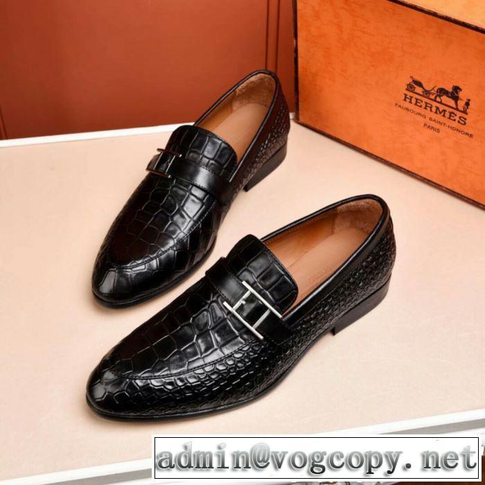 人気商品2019SS エルメス HERMES 最新で男性にもお勧め  ビジネスシューズ お色味たくさん大人気