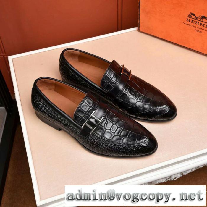 人気商品2019SS エルメス HERMES 最新で男性にもお勧め  ビジネスシューズ お色味たくさん大人気