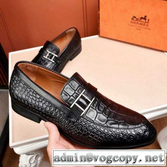 人気商品2019SS エルメス HERMES 最新で男性にもお勧め  ビジネスシューズ お色味たくさん大人気