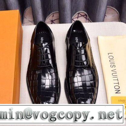 今年春夏ファション流行り LOUIS VUITTON 2019限定 男性に人気 ルイ ヴィトン 革靴王道コンビ