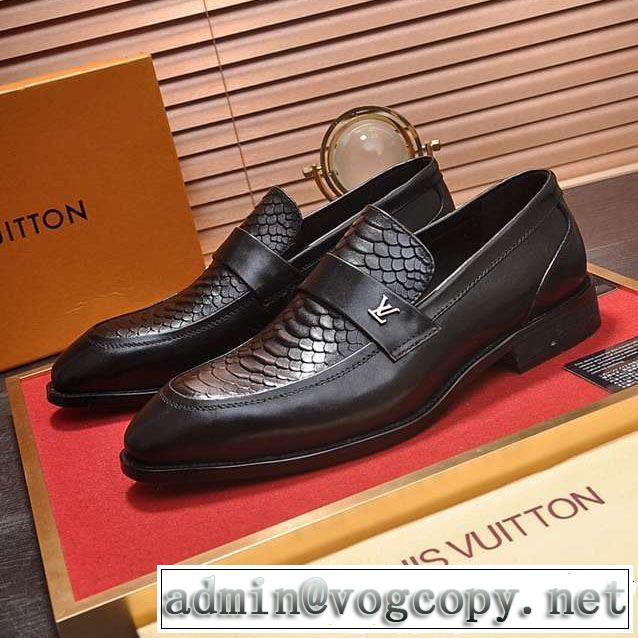 2色可選 着るだけで上品なスタイル ルイ ヴィトン LOUIS VUITTON ビジネスシューズ【2019年】夏のファッション