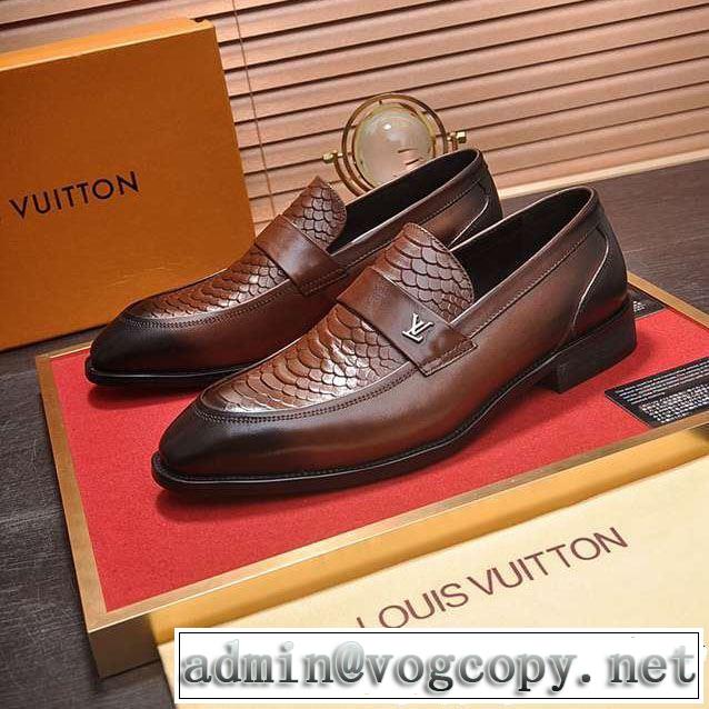2色可選 着るだけで上品なスタイル ルイ ヴィトン LOUIS VUITTON ビジネスシューズ【2019年】夏のファッション