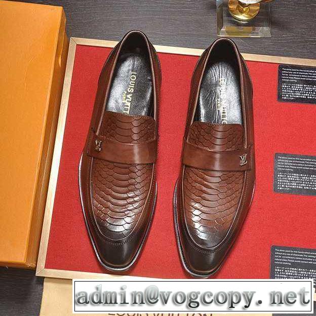 2色可選 着るだけで上品なスタイル ルイ ヴィトン LOUIS VUITTON ビジネスシューズ【2019年】夏のファッション