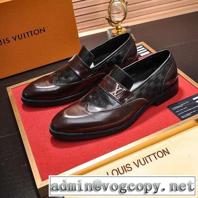 夏にぴったり上品 ルイ ヴィトン LOUIS VUITTON ビジネスシューズ大人っぽく着こなし2019SS新作