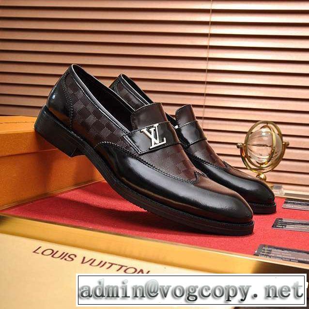 夏にぴったり上品 ルイ ヴィトン LOUIS VUITTON ビジネスシューズ大人っぽく着こなし2019SS新作