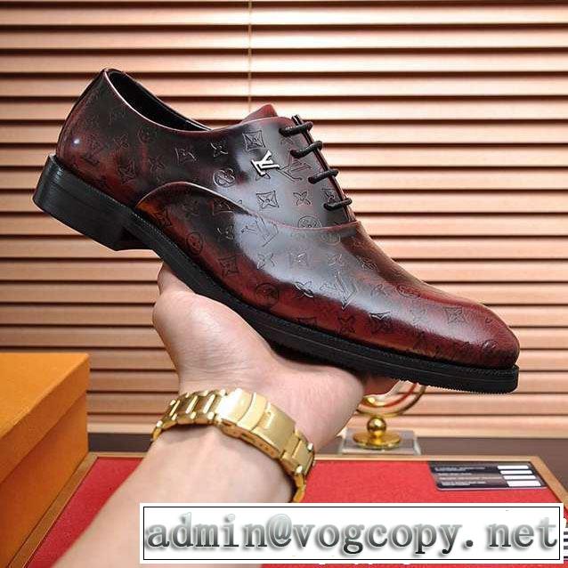 夏先に大活躍するルイ ヴィトン大人っぽく着こなし LOUIS VUITTON 2019SSのトレンド商品 ビジネスシューズ 2色可選
