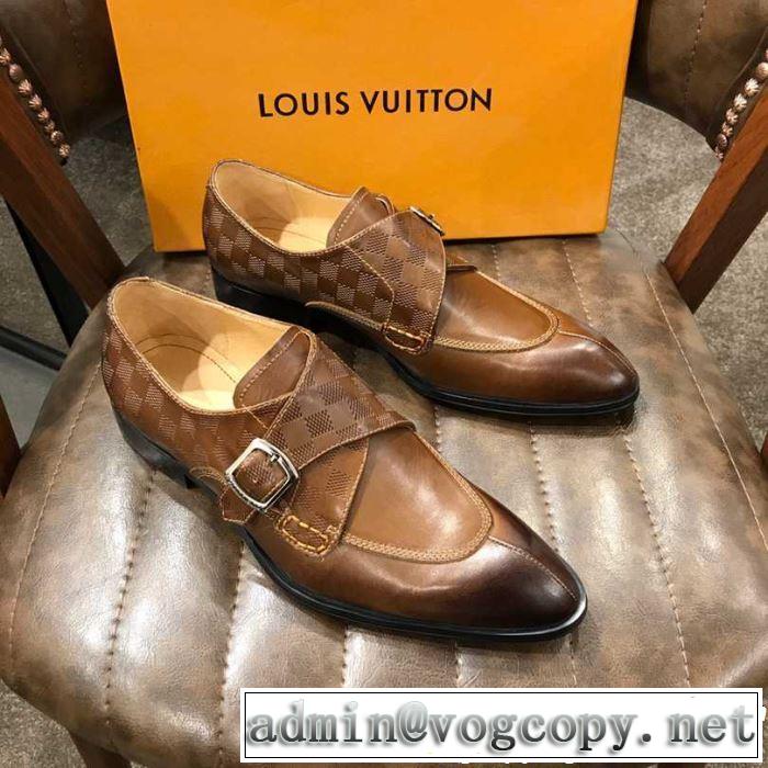 送料込み 希少品 2色可選 ルイ ヴィトン LOUIS VUITTON ビジネスシューズ2019夏ファション新品