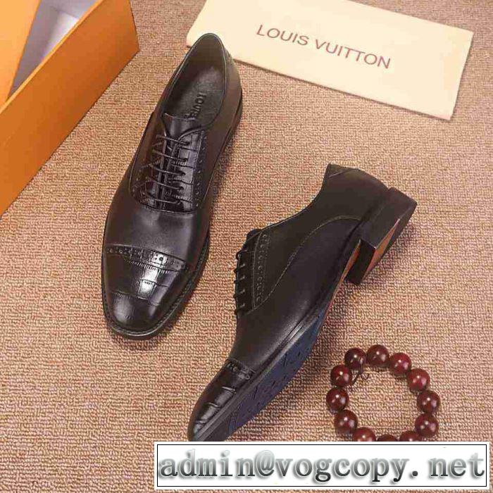 2019春夏は人気定番 ビジネスシューズ 派手すぎず 2色可選 ルイ ヴィトン LOUIS VUITTON 今期のトレンド定番アイテム