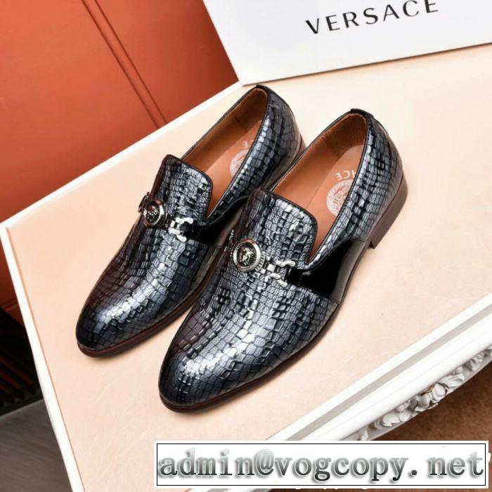 VERSACE 特価セール ビジネスシューズ ヴェルサーチVIPセールでお得 2019春夏のトレンド新商品