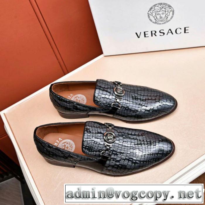 VERSACE 特価セール ビジネスシューズ ヴェルサーチVIPセールでお得 2019春夏のトレンド新商品
