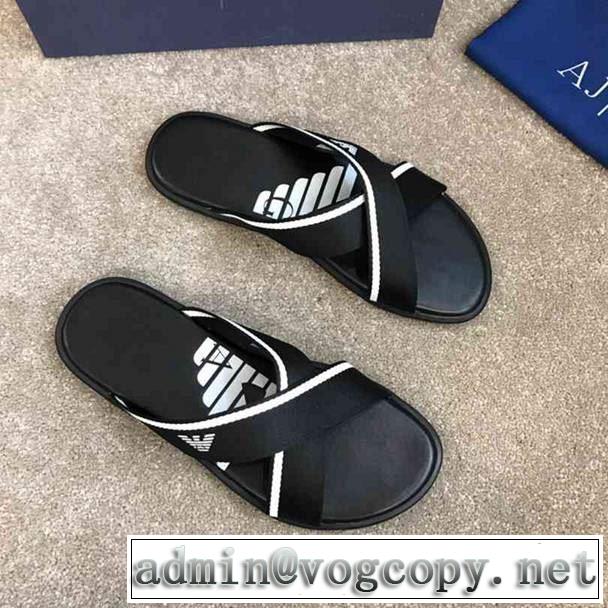  デザイン抜群のアイテム アルマーニ ARMANI ドレスアップ効果も抜群 2019年春夏流行ファッション 2色可選 サンダル