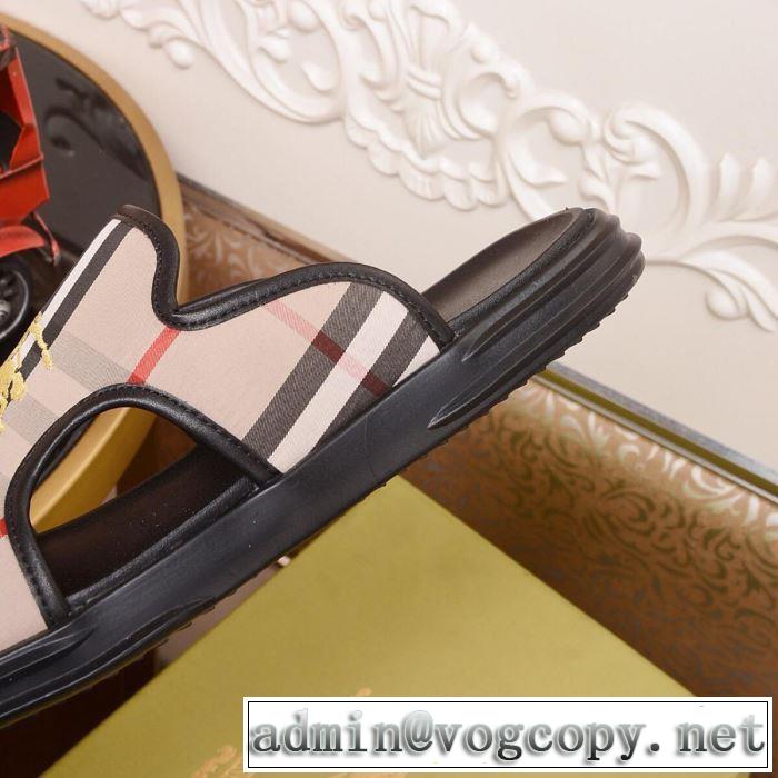 リラックス感のあるゆったり サンダル 2019夏ファション新品  バーバリー BURBERRY 抜け感のある夏着物 