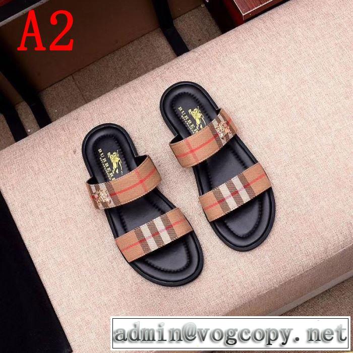  サンダル 春色の最旬の人気アイテム 3色可選 春夏の流行り2019新品 バーバリー BURBERRY 爽やかすぎない大人の印象に