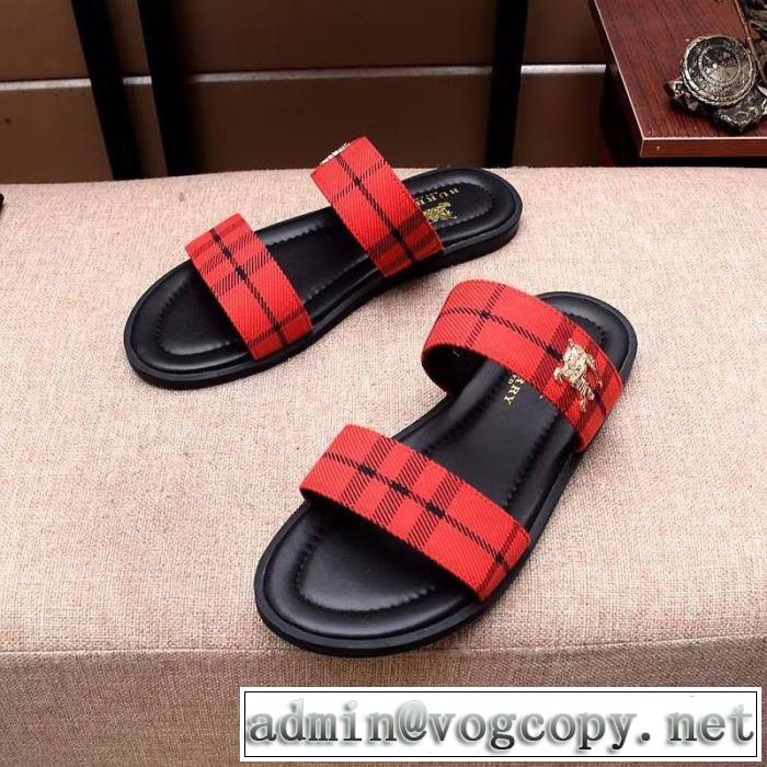  サンダル 春色の最旬の人気アイテム 3色可選 春夏の流行り2019新品 バーバリー BURBERRY 爽やかすぎない大人の印象に