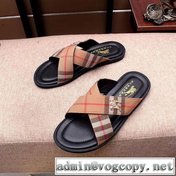  2019春夏の大注目トレンド サンダル 3色可選 大人っぽく仕上げ バーバリー BURBERRY 大人のカジュアルスタイル