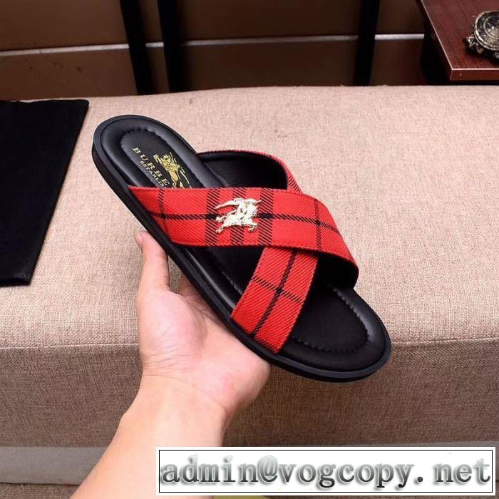 2019春夏の大注目トレンド サンダル 3色可選 大人っぽく仕上げ バーバリー BURBERRY 大人のカジュアルスタイル 