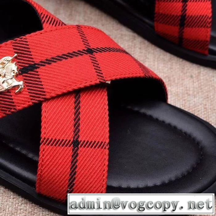2019春夏の大注目トレンド サンダル 3色可選 大人っぽく仕上げ バーバリー BURBERRY 大人のカジュアルスタイル 