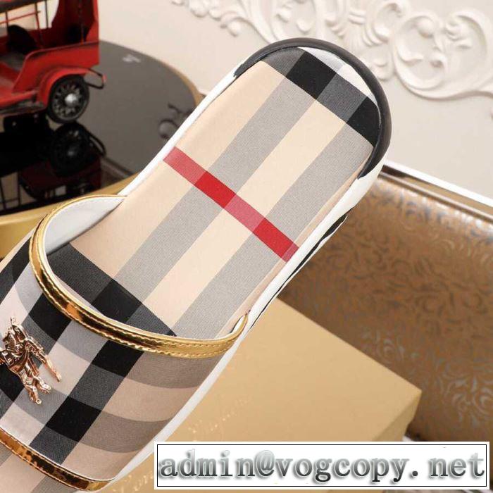  大人のカジュアルスタイル サンダル 3色可選 2019春夏の大注目トレンド  バーバリー BURBERRY 今年もトレンド