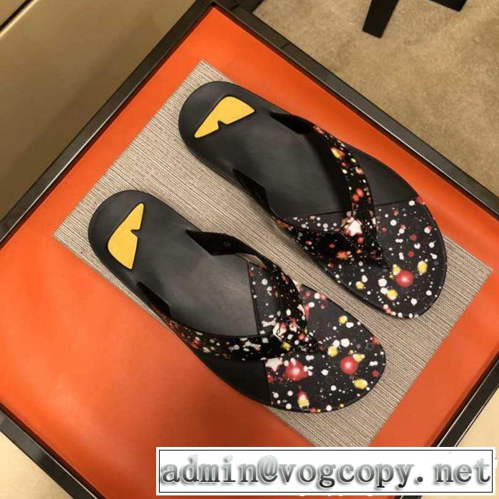 フェンディ FENDI トングサンダル カジュアルファッションを楽しもう2019年春夏シーズンの人気