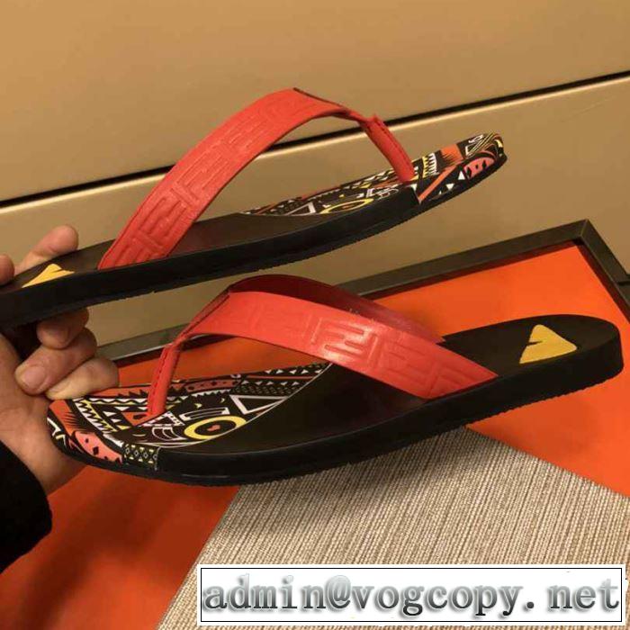 大人っぽく着こなし フェンディ2019春夏 FENDI トングサンダルカジュアルファッションを楽しもう